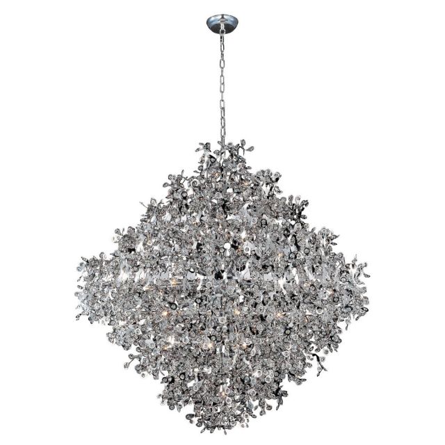 Maxim Lighting 24209BCPC Comet 21 Light 50 inch Pendant in Polished Chrome with Beveled Crystal