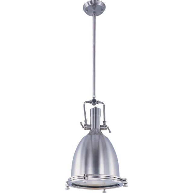 Maxim Lighting Hi-Bay 1 Light 14 inch Pendant in Polished Nickel with Frosted Glass 25104FTPN