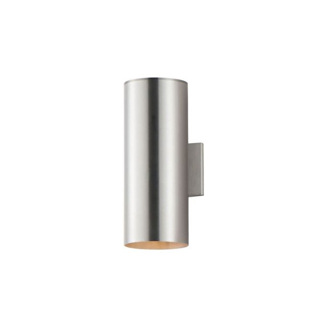Maxim Lighting Outpost 2 Light 15 Inch Tall Outdoor Wall Light in Brushed Aluminum 26103AL