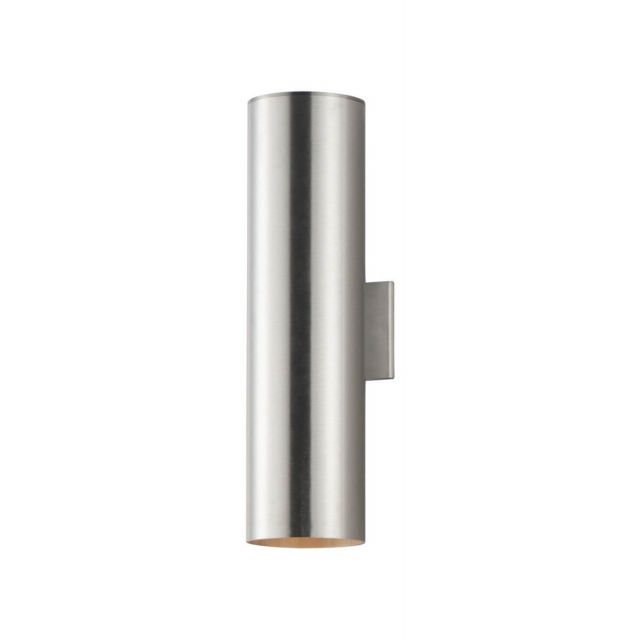 Maxim Lighting Outpost 2 Light 22 Inch Tall Outdoor Wall Light in Brushed Aluminum 26105AL