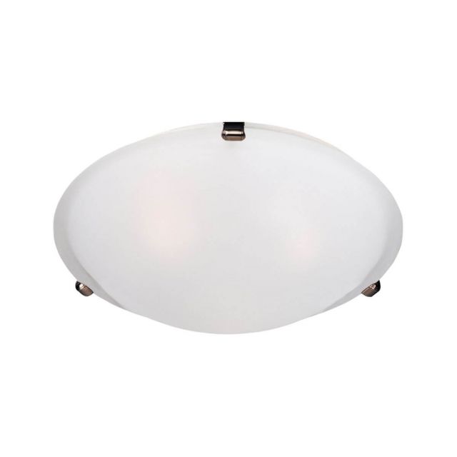 Maxim Lighting Malaga 2 Light 13 Inch Flush Mount in Oil Rubbed Bronze with Frosted Glass 2680FTOI