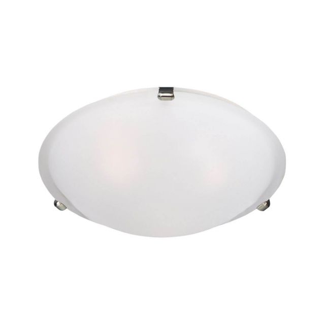 Maxim Lighting 2680FTSN Malaga 2 Light 13 Inch Flush Mount in Satin Nickel with Frosted Glass