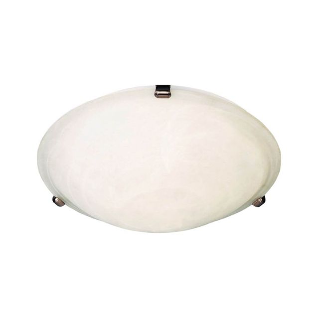 Maxim Lighting Malaga 2 Light 13 Inch Flush Mount in Oil Rubbed Bronze with Marble Glass 2680MROI