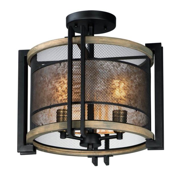 Maxim Lighting 27563BKBWAB Boundry 1 Light 9 Inch Pendant in