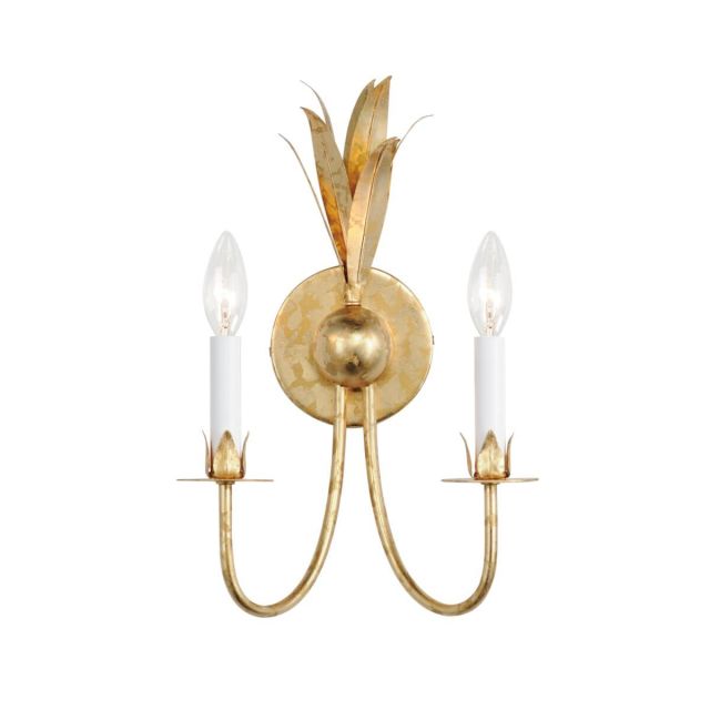 Maxim Lighting 2882GL Paloma 2 Light 16 inch Tall Wall Sconce in Gold Leaf