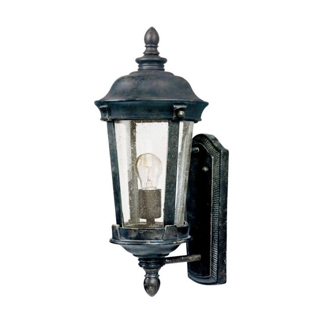 Maxim Lighting 3020CDBZ Dover DC 1 Light 17 inch Tall Outdoor Wall Lantern in Bronze with Seedy Glass