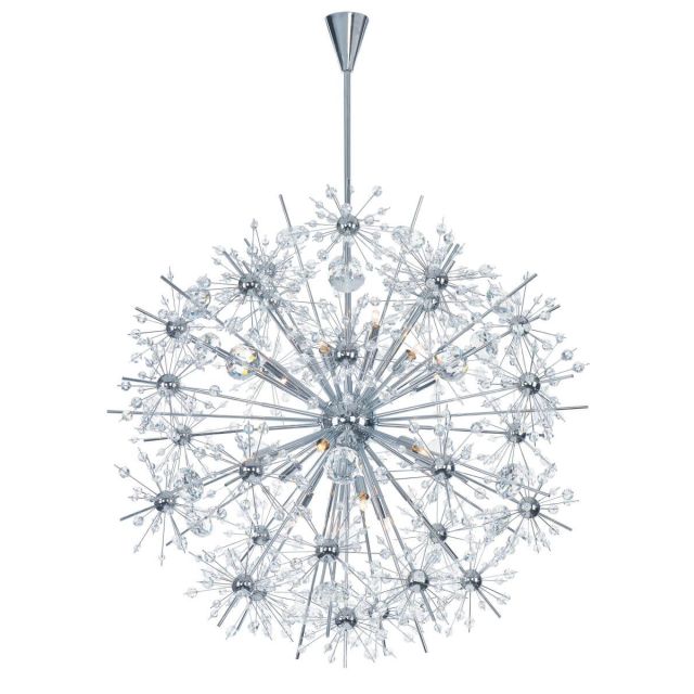 Maxim Lighting Starfire 18 Light 32 inch Multi-Light Pendant in Polished Chrome with Beveled Crystal 39746BCPC