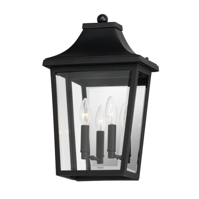 Maxim Lighting Sutton Place 2 Light 17 inch Tall Pocket Outdoor Wall Light in Black with Clear Glass 40231CLBK