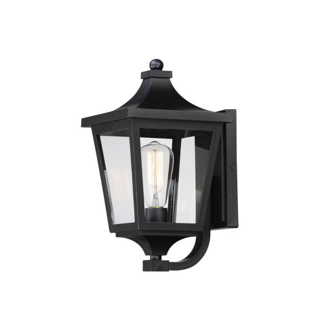 Maxim Lighting Sutton Place 1 Light 15 inch Tall Outdoor Wall Mount in Black with Clear Glass 40232CLBK