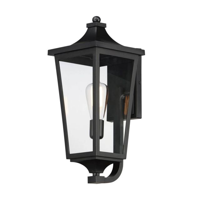 Maxim Lighting Sutton Place 1 Light 19 inch Tall Outdoor Wall Mount in Black with Clear Glass 40233CLBK