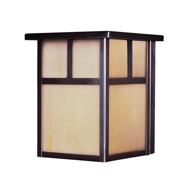 Maxim Lighting 4050HOBU Coldwater 1 Light 8 inch Tall Outdoor Wall Lantern in Burnished with Honey Glass