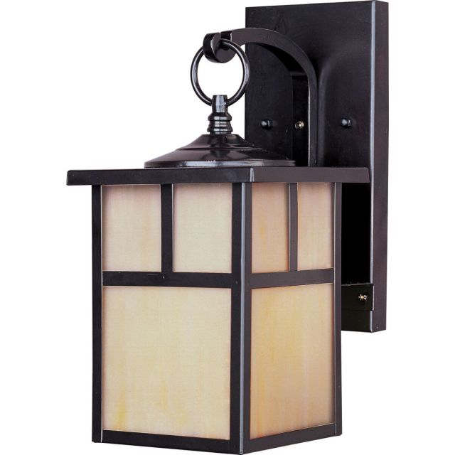 Maxim Lighting 4053HOBU Coldwater 1 Light 12 inch Tall Outdoor Wall Lantern in Burnished with Honey Glass