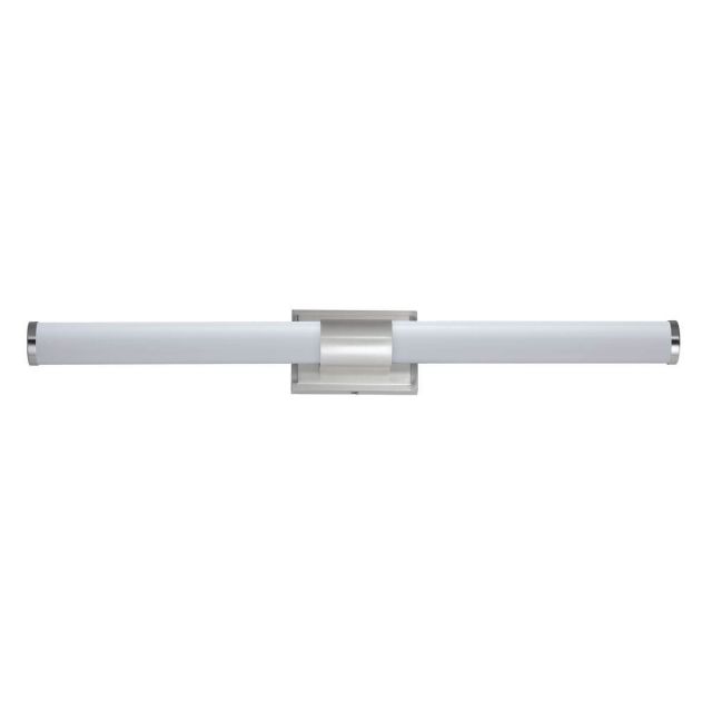 Maxim Lighting 52117WTSN Optic 36 inch LED Bath Vanity in Satin Nickel with White Glass