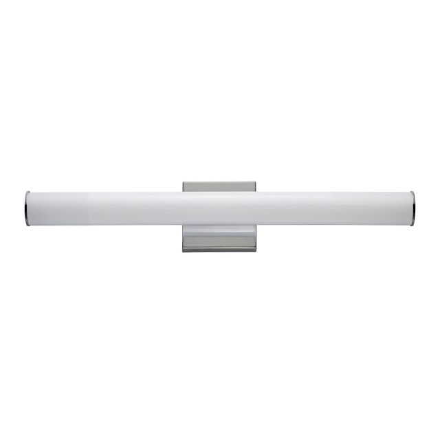 Maxim Lighting 52132PC Rail 24 inch CCT LED Bath Vanity Light in Polished Chrome with Tubular White Acrylic Diffuser