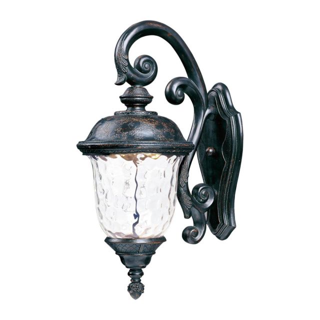Maxim Lighting Carriage House 27 inch Tall LED Outdoor Wall Mount in Oriental Bronze with Water Glass 55497WGOB