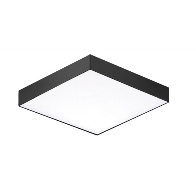 Maxim Lighting Trim 5 inch Square LED Outdoor Flush Mount in Black with White Polycarbonate 57665WTBK