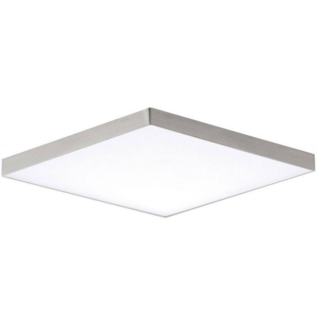 Maxim Lighting Trim 11 Inch Square LED Outdoor Flush Mount in Satin Nickel with White Polycarbonate 57669WTSN