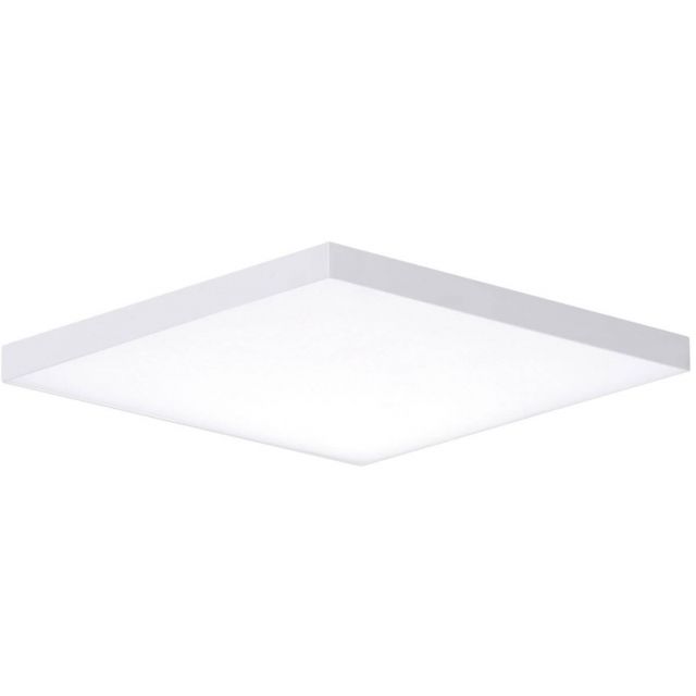 Maxim Lighting Trim 15 inch Square LED Outdoor Flush Mount in White 57675WTWT
