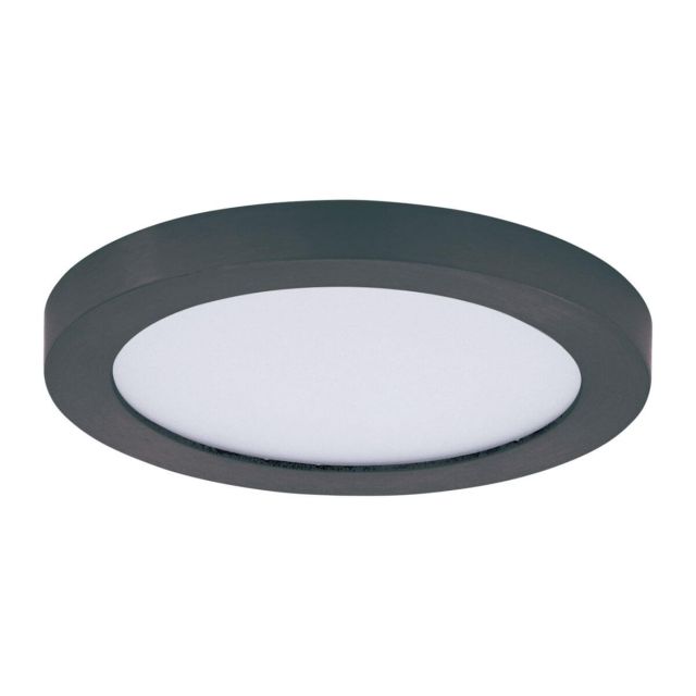Maxim Lighting Chip 5 inch Round LED Outdoor Flush Mount in Black with White Polycarbonate 57690WTBK