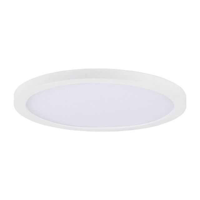 Maxim Lighting 57694WTWT Chip 9 Inch Round LED Outdoor Flush Mount in White with White Acrylic