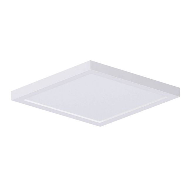 Maxim Lighting 57699WTWT Chip 9 Inch Square LED Outdoor Flush Mount in White with White Acrylic