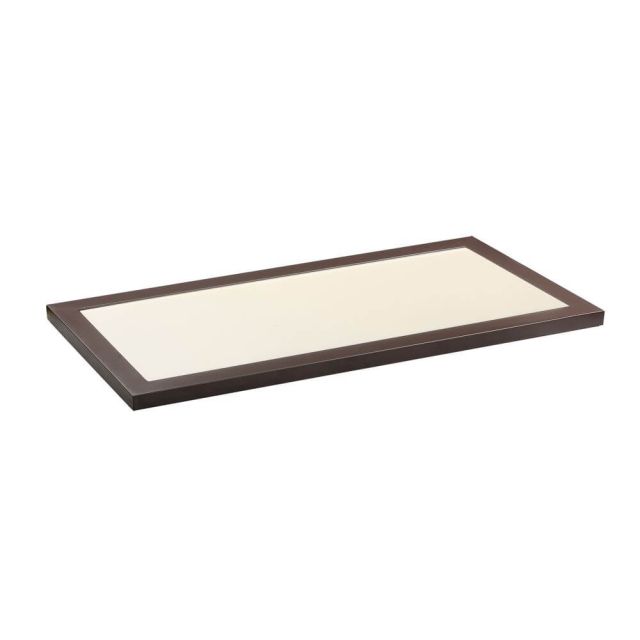 Maxim Lighting 57762WTBZ Sky Panel 12 Inch LED Outdoor Flush Mount In Bronze With White Glass
