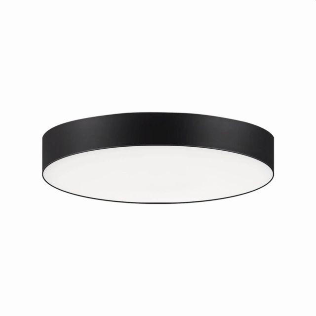 Maxim Lighting 57880WTBK Trim 5 inch Round LED Surface Mount in Black with White Glass