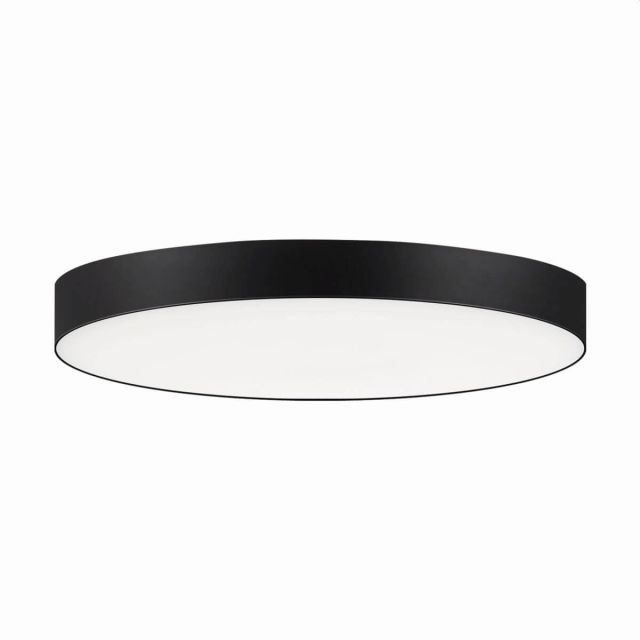 Maxim Lighting Trim 7 inch Round LED Surface Mount in Black with White Glass 57882WTBK