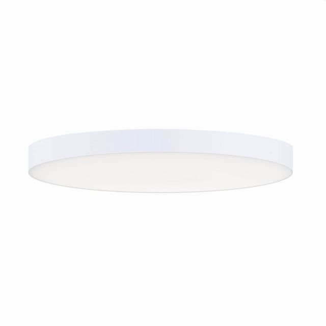 Maxim Lighting 57885WTWT Trim 9 inch Round LED Surface Mount in White with White Glass