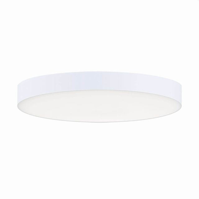 Maxim Lighting 57894WTWT Trim 7 inch Round LED Surface Mount in White with White Glass