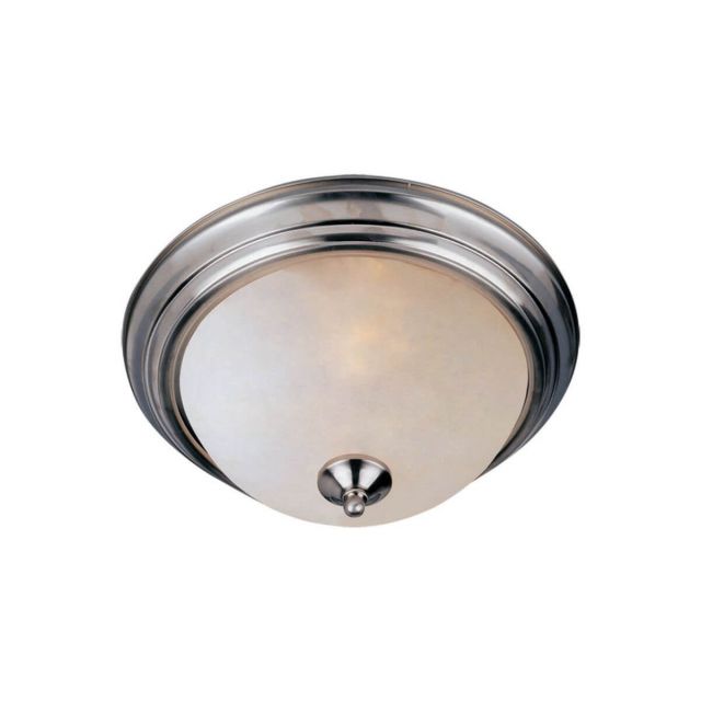Maxim Lighting Essentials - 584x 2 Light 12 Inch Flush Mount in Satin Nickel with Frosted Glass 5849FTSN
