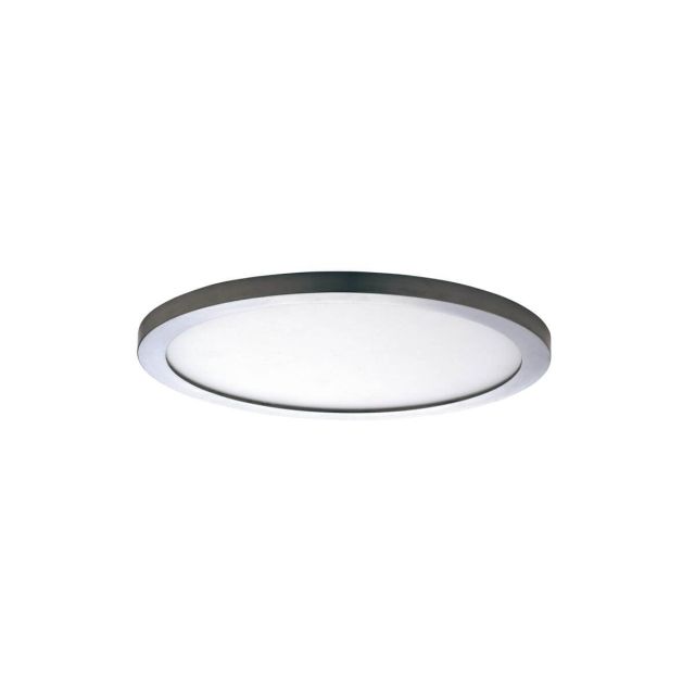 Maxim Lighting 58712WTSN Wafer 7 inch Round LED Outdoor Flush Mount in Satin Nickel