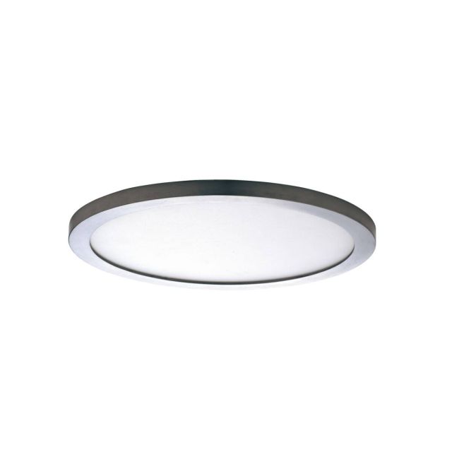 Maxim Lighting 58714WTSN Wafer 9 inch Round LED Outdoor Flush Mount in Satin Nickel