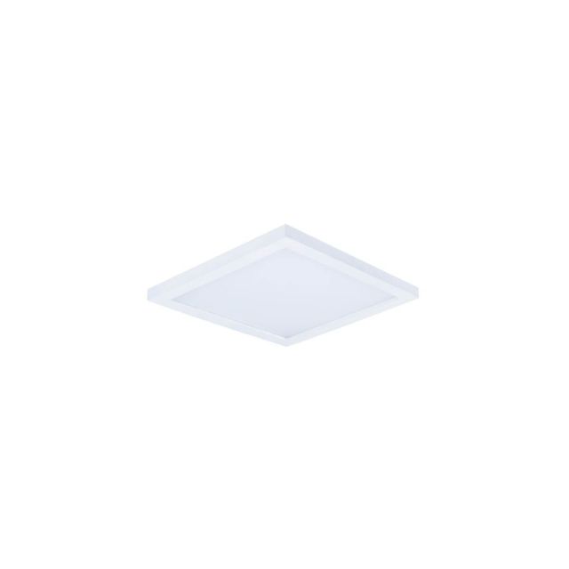 Maxim Lighting 58720WTWT Wafer 5 inch Square LED Outdoor Flush Mount in White