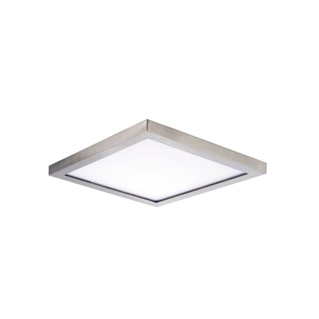Maxim Lighting 58724WTSN Wafer 9 inch Square LED Outdoor Flush Mount in Satin Nickel