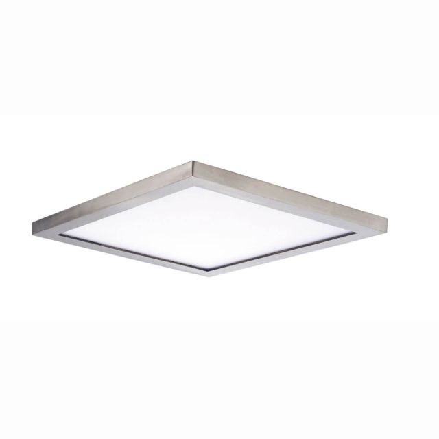Maxim Lighting 58738WTSN Wafer 15 inch Square LED Outdoor Flush Mount in Satin Nickel
