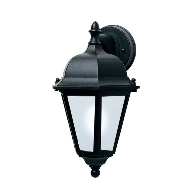 Maxim Lighting Westlake 1 Light 15 Inch Tall LED Outdoor Wall Lantern in Black with Frosted Glass Shade 65100BK