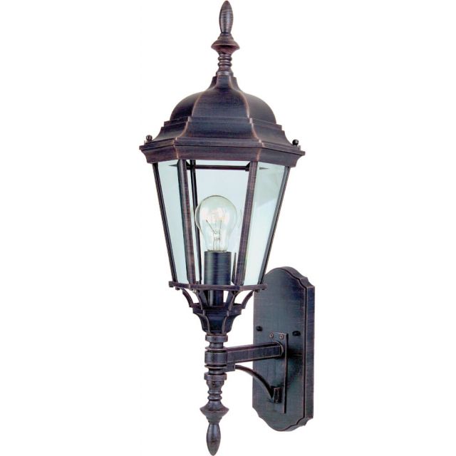 Maxim Lighting Westlake 1 Light 24 Inch Tall LED Outdoor Wall Lantern in Rust Patina with Frosted Glass Shade 65103RP