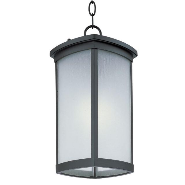 Maxim Lighting Terrace 1 Light 16 Inch Tall LED Outdoor Hanging Lantern in Bronze with Frosted Seedy Glass 65759FSBZ