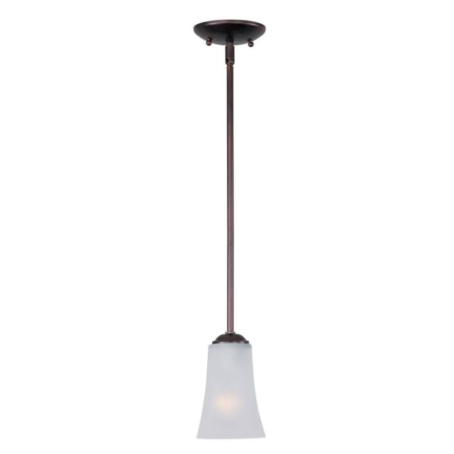 Maxim Lighting Logan 1 Light 5 inch Mini Pendant in Oil Rubbed Bronze with Frosted Glass 92040FTOI
