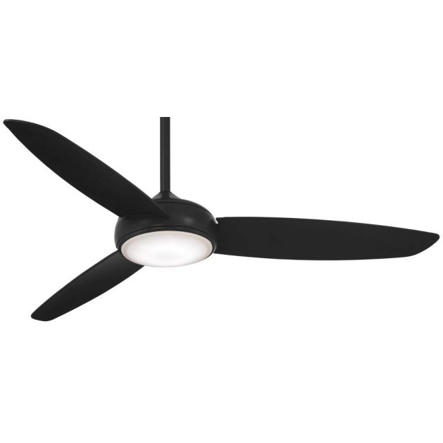 Minka Aire Concept IV 54 inch 3 Blade Smart Outdoor LED Ceiling Fan in Coal F465L-CL
