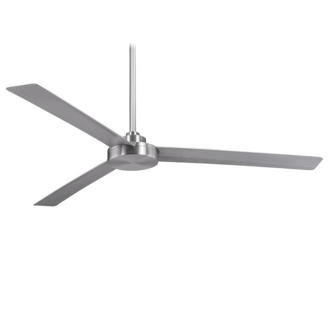 Minka Aire Roto XL 62 Inch Outdoor Ceiling Fan In Brushed Aluminum With Silver Blade - F624-ABD