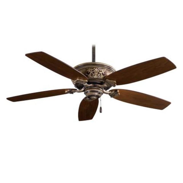 Minka Aire F659-PI Classica 54 inch 5 Blade Wifi Capable Ceiling Fan in Patina Iron with Dark Walnut Blade