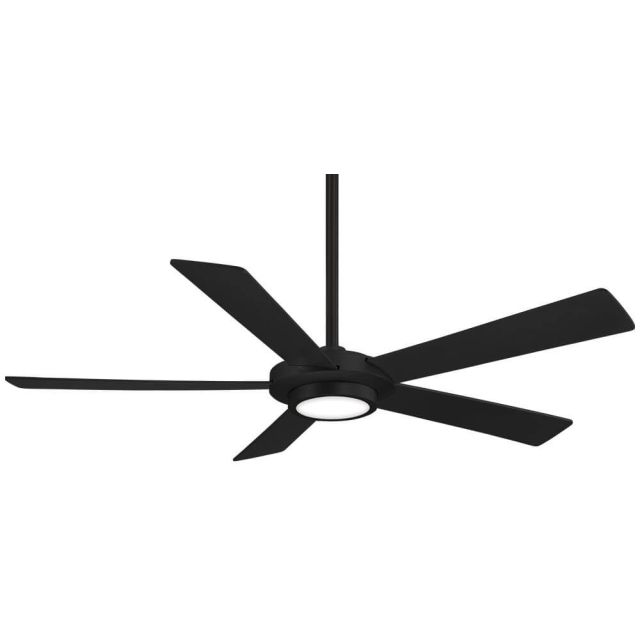Minka Aire F745-CL Sabot 52 inch 5 Blade WiFi Capable LED Ceiling Fan in Blackened Steel with Coal Blade