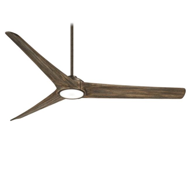 Minka Aire F847L-HBZ/AW Timber 84 Inch WiFi Capable LED Ceiling Fan in Heirloom Bronze with Aged Boardwalk Blades