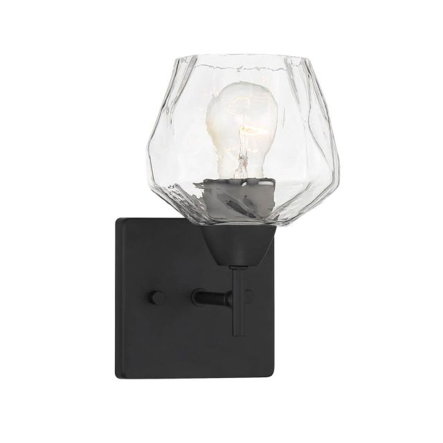 Minka Lavery Camrin 1 Light 6 inch Bath Light in Coal with Clear Glass 3171-66A