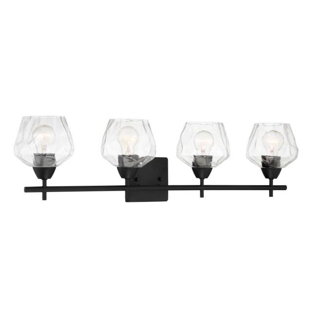 Minka Lavery 3174-66A Camrin 4 Light 31 inch Bath Light in Coal with Clear Glass