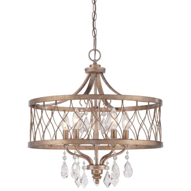 Minka Lavery 4404-581 West Liberty 5 Light 21 Inch Chandelier In Olympus Gold