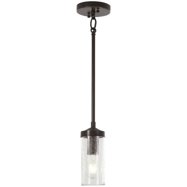 Minka Lavery Elyton 1 Light 3 inch Pendant in Downton Bronze-Gold Highlights with Clear Seedy Glass 4650-579