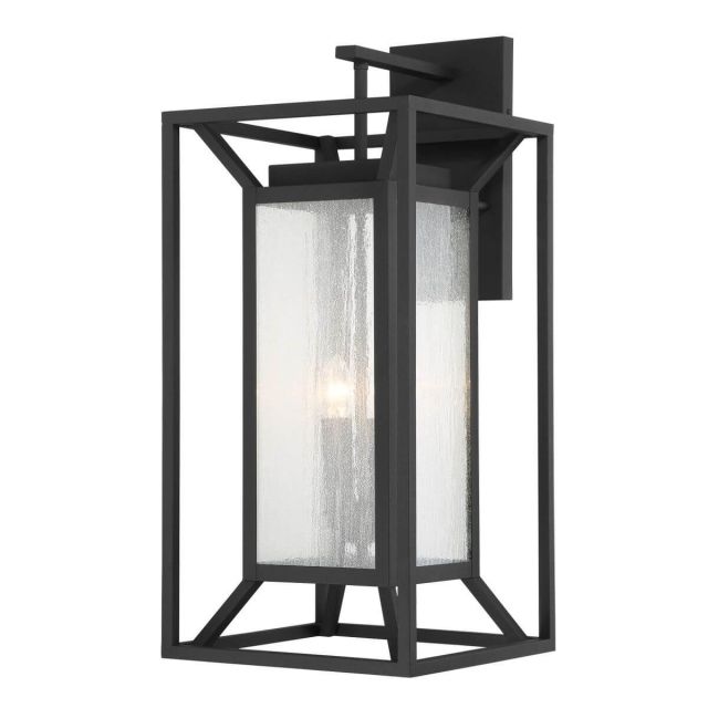 Minka Lavery Harbor View 4 Light 30 inch Tall Outdoor Wall Mount in Sand Coal with Clear Seeded Glass 71267-66